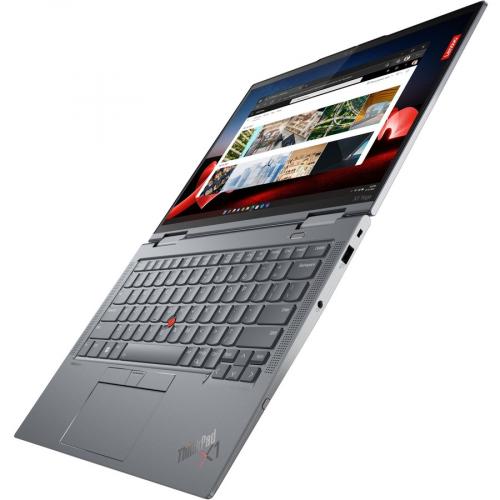 Lenovo ThinkPad X1 Yoga Gen 8 21HQ000CUS 14" Touchscreen Convertible 2 In 1 Notebook   WUXGA   Intel Core I7 13th Gen I7 1365U   Intel Evo Platform   16 GB   512 GB SSD   Storm Gray Alternate-Image3/500