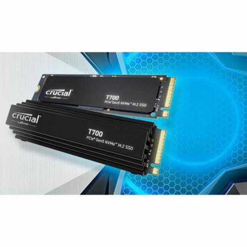 Crucial T700 4 TB Solid State Drive   M.2 2280 Internal   PCI Express NVMe (PCI Express NVMe 5.0 X4) Alternate-Image3/500
