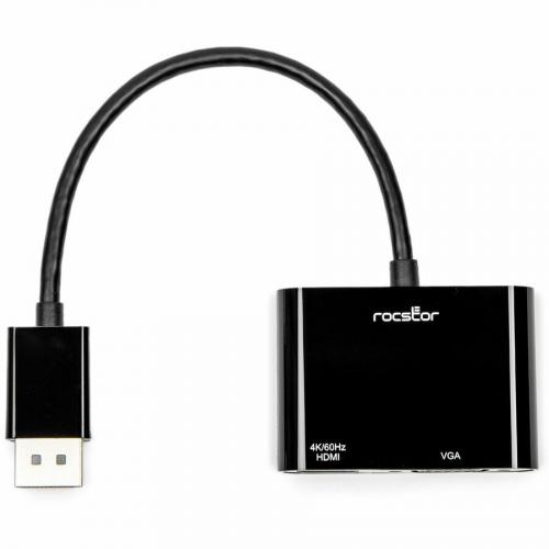 Rocstor DisplayPort To HDMI VGA Adapter   4K 60Hz Alternate-Image3/500