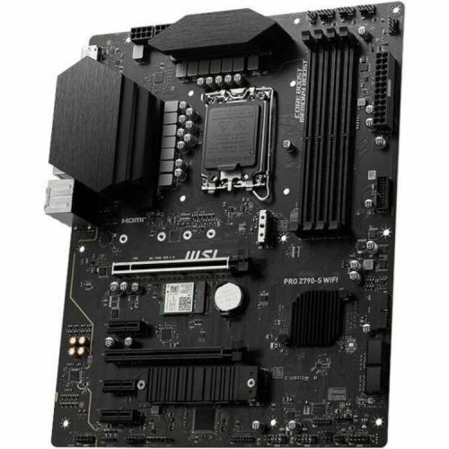 MSI PRO Z790 S WIFI Desktop Motherboard   Intel Z790 Chipset   Socket LGA 1700   ATX Alternate-Image3/500