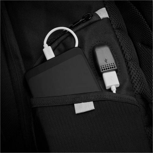 CODi Ferretti Pro Carrying Case (Backpack) For 17.3" Notebook, Tablet, Water Bottle   Black Alternate-Image3/500