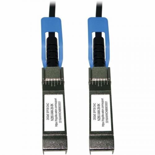 Eaton Tripp Lite Series SFP28 To SFP28 25GbE Passive Twinax Copper Cable (M/M), SFP H25G CU4M Compatible, Black, 4 M (13.1 Ft.) Alternate-Image3/500