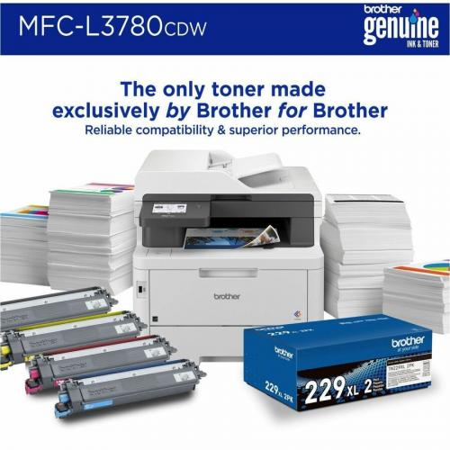 Brother MFC L3780CDW Wireless Digital Color All In One Printer With Laser Quality Output, Copy, Scan, And Fax, Single Pass Duplex Copy And Scan, Duplex And Mobile Printing, Gigabit Ethernet Alternate-Image3/500