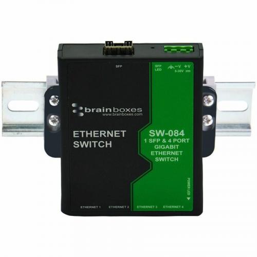 Brainboxes 1 SFP & 4 Port Gigabit Ethernet Switch Alternate-Image3/500
