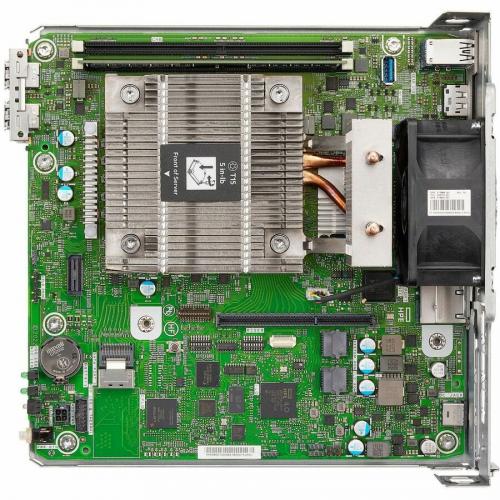 HPE ProLiant MicroServer Gen10 Plus V2 Ultra Micro Tower Server   1 X Intel Xeon E 2314 2.80 GHz   16 GB RAM   1 TB HDD   Serial ATA/600 Controller Alternate-Image3/500