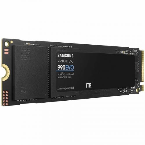Samsung 990 EVO 1 TB Solid State Drive   M.2 2280 Internal   PCI Express NVMe (PCI Express NVMe 4.0 X4)   Black Alternate-Image3/500