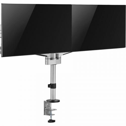 Rocstor Mounting Arm For LED Display, Monitor   Aluminum Silver   Landscape/Portrait Alternate-Image3/500