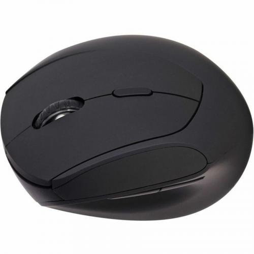 V7 MW500BT Dual Mode Bluetooth 2.4Ghz Vertical Ergonomic Mouse   Black   Right Hand   Wireless Connectivity   USB Interface   1600 Dpi   Scroll Wheel   6 Button(s)   Windows   MacOS   ChromeOS   Battery Included   Comfort   Soft Touch   Non Slip Grip Alternate-Image3/500