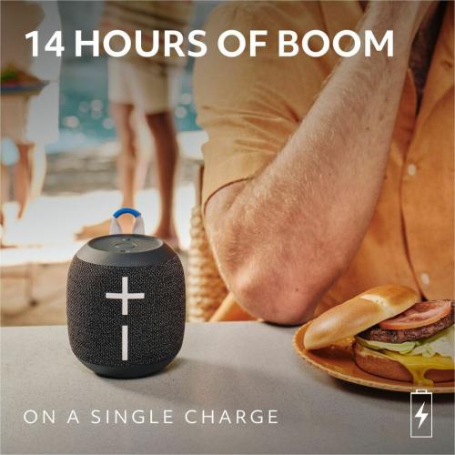 Ultimate Ears WONDERBOOM 4 Portable Waterproof Bluetooth Speaker With Big Bass And 360 Degree Sound, Dustproof Floating Speaker With 131ft (40m) Range, Blue Alternate Image3/500