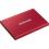 Samsung T7 MU PC2T0R/AM 2 TB Portable Solid State Drive   External   PCI Express NVMe   Metallic Red Alternate-Image4/500