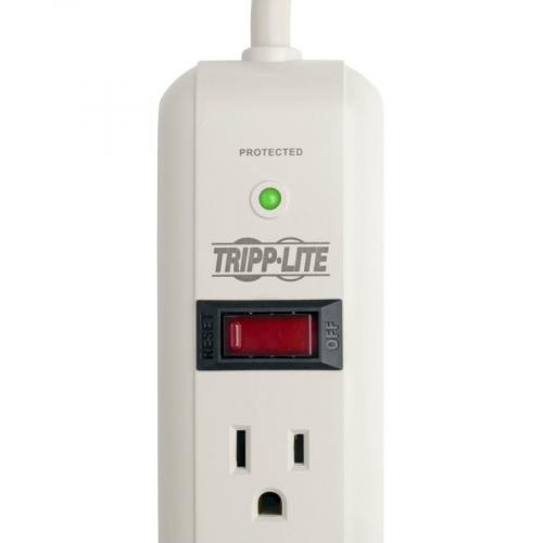 Eaton Tripp Lite Series Protect It! 7 Outlet Surge Protector, 25 Ft. Cord, 1080 Joules, Diagnostic LED, Light Gray Housing Alternate-Image4/500