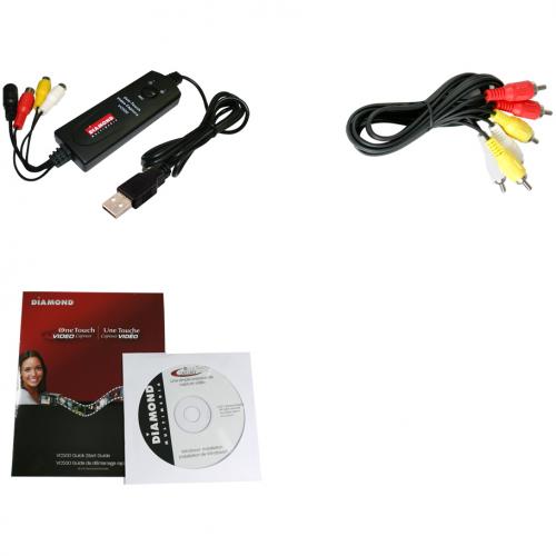DIAMOND VC500 One Touch Video Capture Edit Stream Or Burn To DVD USB 2.0 Alternate-Image4/500