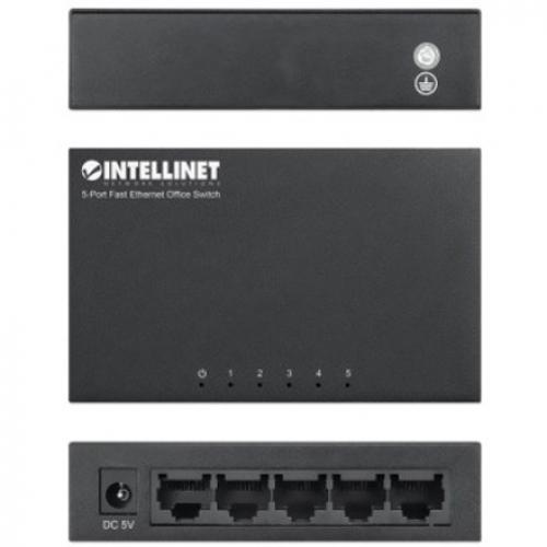 Intellinet 5 Port Fast Ethernet Office Switch Alternate-Image4/500