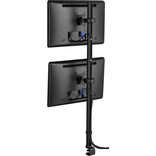 Atdec 45.25in Pole Desk Mount With One Display Head   Loads Up To 26.5lb   VESA 75x75, 100x100 Alternate-Image4/500