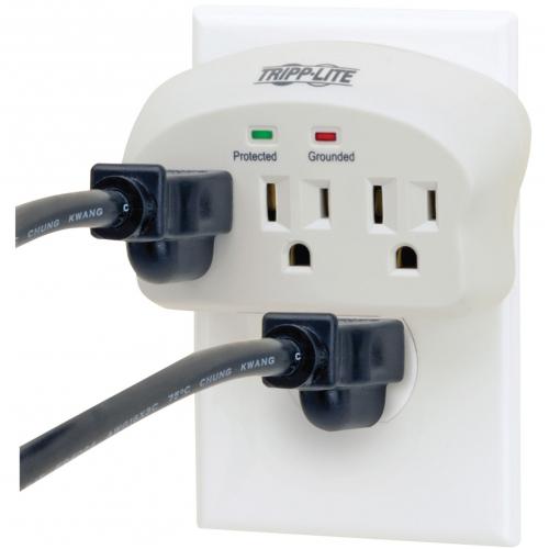 Tripp Lite By Eaton Protect It! 3 Outlet Surge Protector, Direct Plug In, 660 Joules, 2 Diagnostic LEDs Alternate-Image4/500