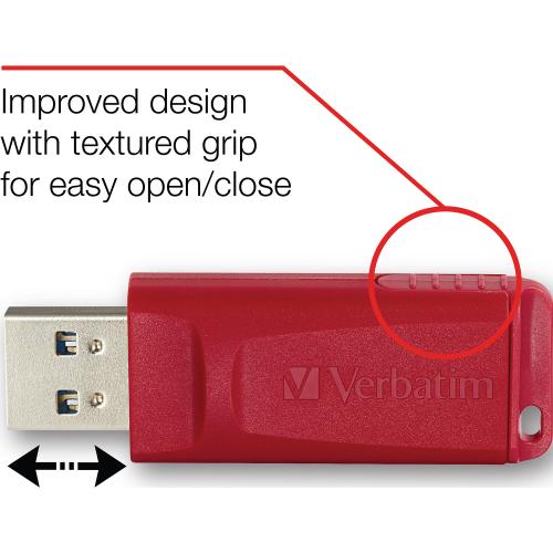 Verbatim 4GB Store 'n' Go USB Flash Drive   3pk   Red, Green, Blue Alternate-Image4/500