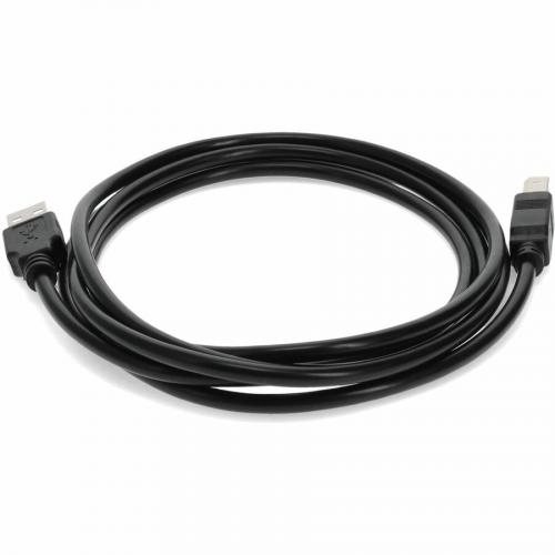 AddOn 6ft USB 2.0 (A) Male To USB 2.0 (B) Male Black Cable Alternate-Image4/500