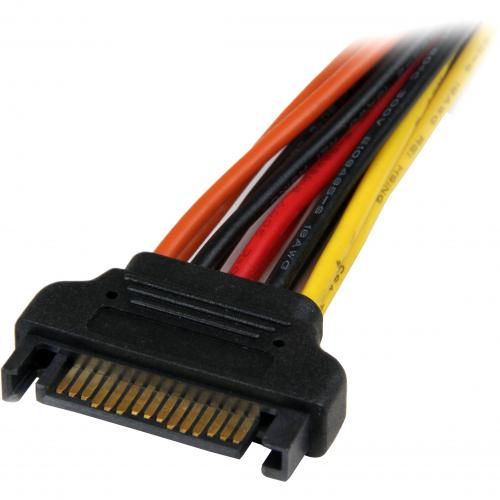 StarTech.com 6in Latching SATA Power Y Splitter Cable Adapter   M/F Alternate-Image4/500