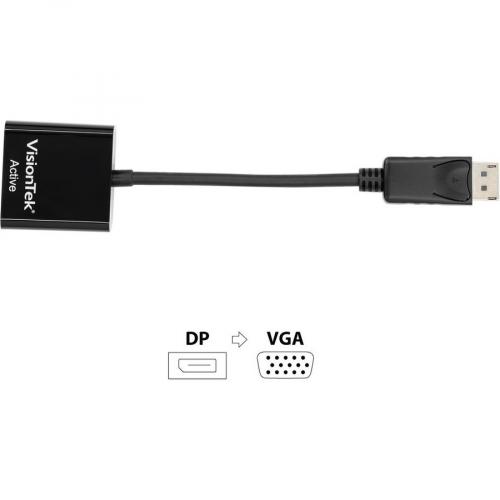 VisionTek DisplayPort To VGA Active Adapter (M/F) Alternate-Image4/500