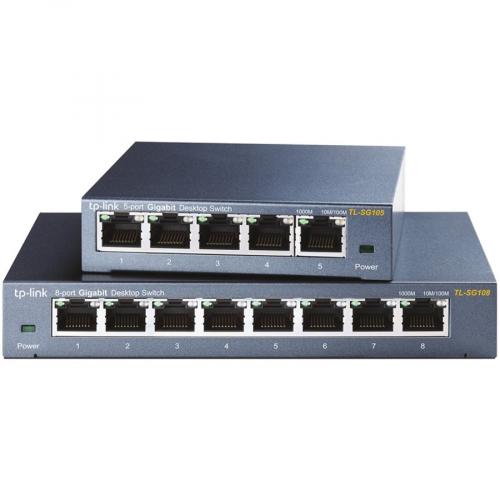 TP LINK TL SG105   5 Port Gigabit Unmanaged Ethernet Network Switch Alternate-Image4/500
