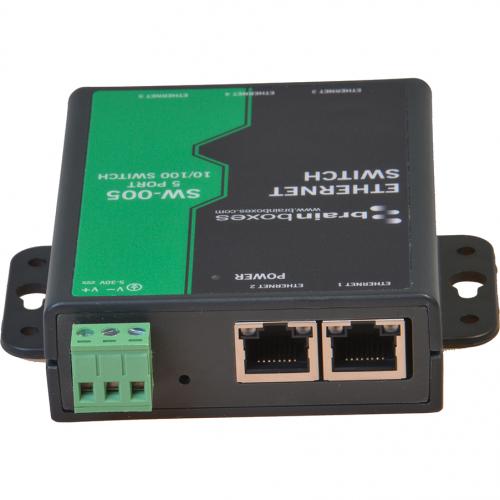 Brainboxes 5 Port Unmanaged Ethernet Switch Wall Mountable Alternate-Image4/500