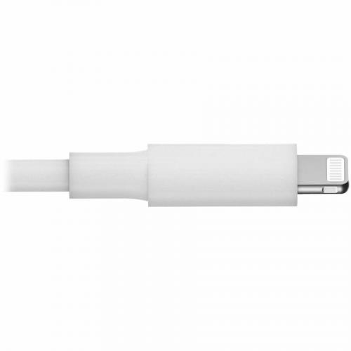 Eaton Tripp Lite Series USB A To Lightning Sync/Charge Cable (M/M)   MFi Certified, White, 6 Ft. (1.8 M) Alternate-Image4/500