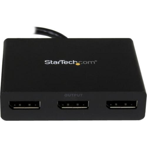 StarTech.com 3 Port DisplayPort 1.2 Splitter, DisplayPort To 3x DP Multi Monitor Adapter, Dual 4K 30Hz And 1080p Computer MST Hub, Windows Alternate-Image4/500