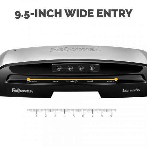 Fellowes Saturn 3i 95 Thermal Laminator Machine For Home Or Office With Pouch Starter Kit, 9.5 Inch, Fast Warm Up, Jam Free Design (5735801) Alternate-Image4/500
