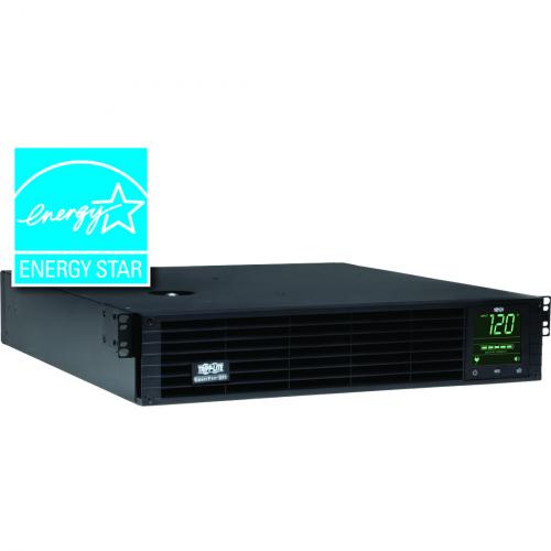 Tripp Lite By Eaton TAA Compliant SmartPro 120V 3kVA 2.25kW Line Interactive Sine Wave UPS, 2U Rack/Tower, Extended Run, Pre Installed WEBCARDLX Network Interface, LCD, USB, DB9 Serial   Battery Backup Alternate-Image4/500
