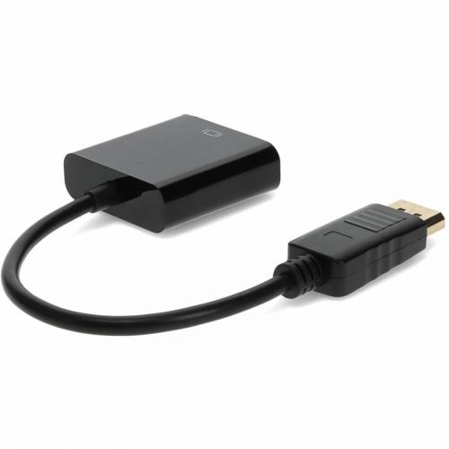 HP AS615AA Compatible DisplayPort 1.2 Male To VGA Female Black Adapter For Resolution Up To 1920x1200 (WUXGA) Alternate Image4/500