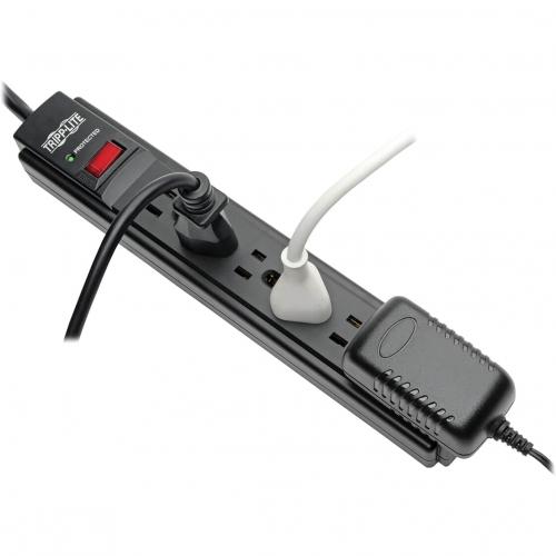 Tripp Lite By Eaton Protect It! 6 Outlet Surge Protector, 15 Ft. Cord, 790 Joules, Black Housing Alternate-Image4/500