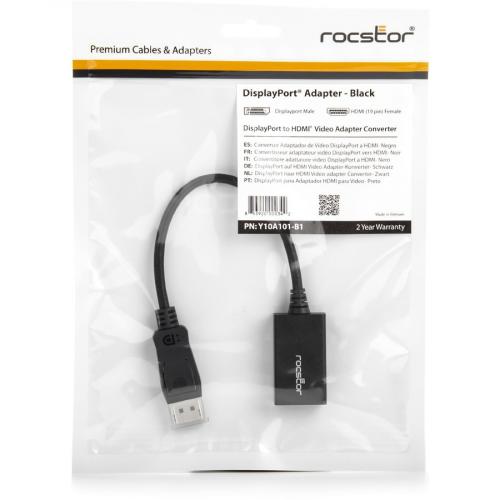 Rocstor DisplayPort (male) To HDMI (female) Adapter Converter Alternate-Image4/500