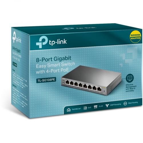 TP Link TL SG108PE   8 Port Gigabit Easy Smart Switch With 4 Port PoE Alternate-Image4/500