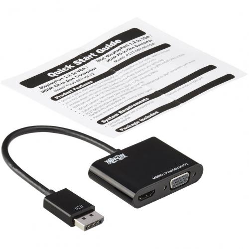 Tripp Lite By Eaton DisplayPort To VGA/HDMI All In One Converter Adapter, DP Ver 1.2, 4K 30 Hz HDMI Alternate-Image4/500