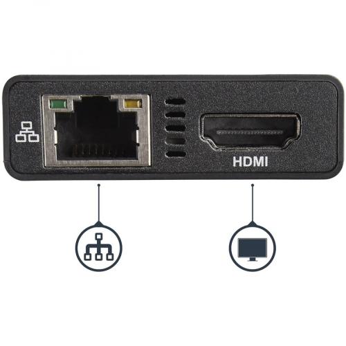 StarTech.com USB C Multiport Adapter   USB C Travel Dock W/ 4K HDMI   60W PD Pass Through, GbE, 2x USB A   Mini USB Type C Docking Station Alternate-Image4/500