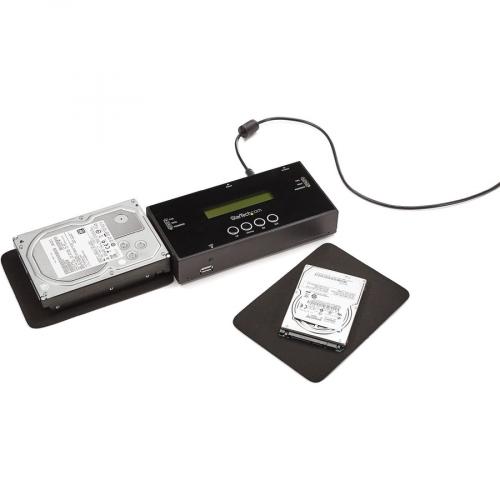 StarTech.com 1:1 Standalone Hard Drive Duplicator And Eraser For 2.5 / 3.5in SATA And SAS Drives   HDD/SSD Cloner And Eraser For SATA/SAS Alternate-Image4/500