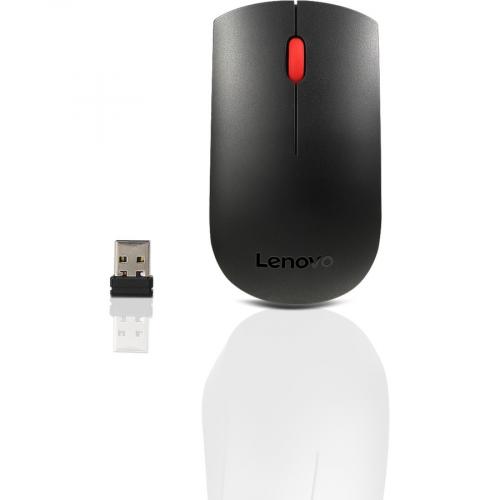 Lenovo Essential Wireless Keyboard And Mouse Combo   US English   USB Wireless RF   Full Size Ambidextrous Mouse   Optical Sensor With 1200 DPI   Scroll Wheel Alternate-Image4/500