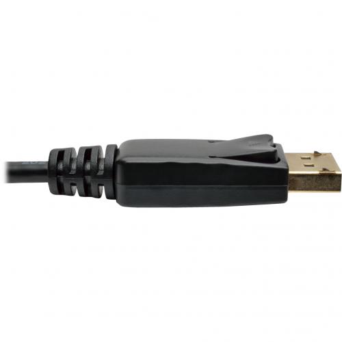 Eaton Tripp Lite Series Mini DisplayPort To DisplayPort Adapter Cable, 4K 60Hz (M/M), DP Latching Connector, Black, 3 Ft. (0.9 M) Alternate-Image4/500