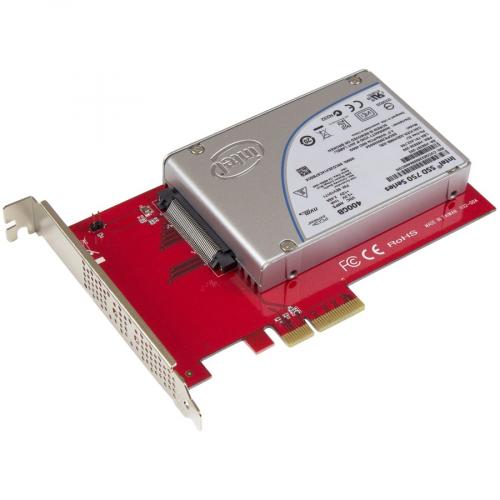 StarTech.com U.2 To PCIe Adapter For 2.5" U.2 NVMe SSD   SFF 8639 PCIe Adapter   X4 PCI Express 4.0   NVMe PCIe Adapter   U.2 PCIe Card Alternate-Image4/500