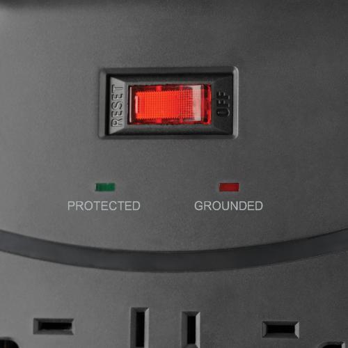 Eaton Tripp Lite Series Protect It! 12 Outlet Surge Protector, 8 Ft. (2.43 M) Cord, 4320 Joules, Tel/Modem/Coax Protection, 2 USB Ports, Black Alternate-Image4/500