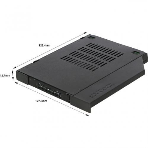 Icy Dock ToughArmor MB411SPO 1B Drive Bay Adapter For 5.25"   Serial ATA/600 Host Interface Internal   Black Alternate-Image4/500