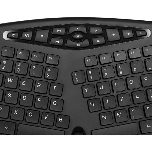 Adesso TruForm Media 1600   Wireless Ergonomic Keyboard And Optical Mouse Alternate-Image4/500