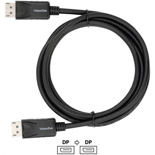 VisionTek DisplayPort To DisplayPort 2M Cable (M/M) Alternate-Image4/500