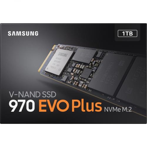 Samsung 970 EVO Plus 1TB Solid State Drive     PCI Express Interface   M.2 2280 Form Factor   53% Faster Read & Write Speeds Than 970 EVO   Powered By Latest V NAND Technology   3.3 VDC Supported Voltage Alternate-Image4/500