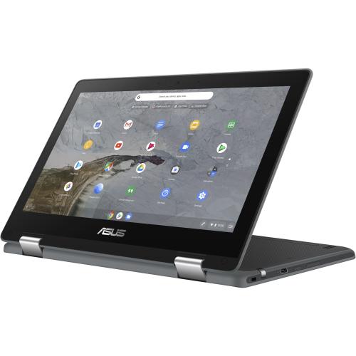 Asus Chromebook Flip C214 C214MA YS02T 11.6" Touchscreen Convertible Chromebook   HD   1366 X 768   Intel Celeron N4000 Dual Core (2 Core) 1.10 GHz   4 GB Total RAM   32 GB Flash Memory   Dark Gray Alternate-Image4/500