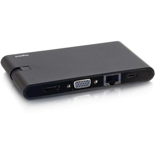 C2G USB C Dock With HDMI, VGA, Ethernet, USB, SD & Power Delivery Up To 100W Alternate-Image4/500