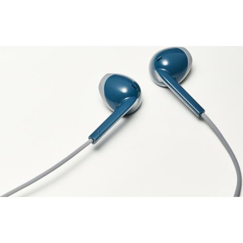 JVC HAF19MAH Retro In Ear Wired Earbuds With Microphone (Blue) Alternate-Image4/500