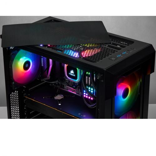 Corsair ICUE 220T RGB Airflow Tempered Glass Mid Tower Smart Case   Black Alternate-Image4/500