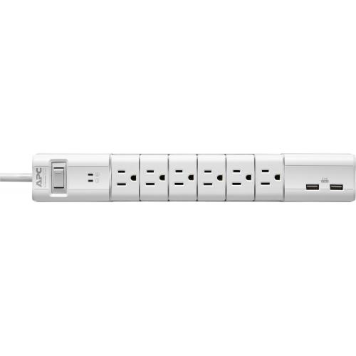 APC By Schneider Electric SurgeArrest Essential 6 Outlet Surge Suppressor/Protector Alternate-Image4/500