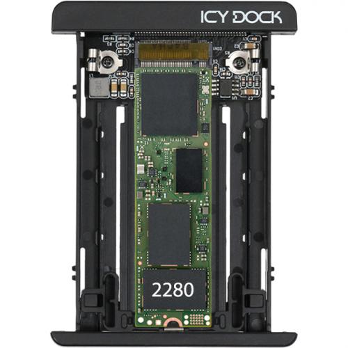 Icy Dock MB705M2P B Drive Enclosure For 2.5"   U.2 (SFF 8639) Host Interface External   Black Alternate-Image4/500